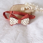 noeud papillon bois terracotta accessoire mariage homme