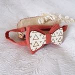 noeud papillon homme bois terracotta mariage