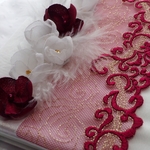 mariage rouge blanc doré personnaliser