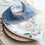 cadeau naissance fait main lapin bleu
