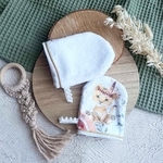 gants toilette enfant eponge bambou savane