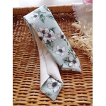 cravate fleurie vert mariage accessoire homme