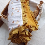 couverture bébé hiver mongolfière safran