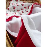 cadeau bébé fille fait main cape de bain bambou