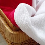 sortie de bain à capuche bébé eponge bambou rouge souris