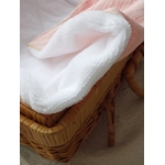 cape de bain bambou lapin rose bébé