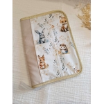 Protège carnet de santé animaux de la foret à personnaliser