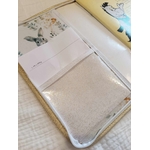 carnet de santé renard lapin beige personnalisé zippé