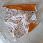 couverture renard moutarde cadeau bébé