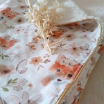 couverture mi saison renard bébé cadeau naissance maternité