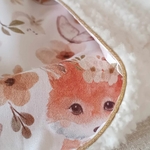 cadeau naissance renard fait main couverture mi saison