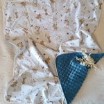 plaid bébé ourson bleu savane