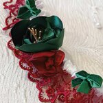 jarretiere mariage dentelle bordeaux vert emeraude
