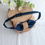 noeud papillon liège satin bleu nuit homme mariage