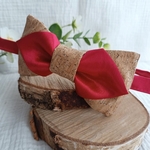 noeud papillon homme rouge liège mariage boheme champetre