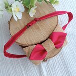accessoire mariage homme bohème champêtre rouge