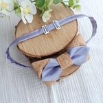 noeud papillon mariage liège satin mauve lilas