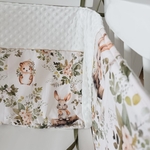 cadeau de naissance tour de lit bébé lapin foret