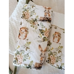 tour de lit bébé lapin hérisson fait main artisanal foret enchantée