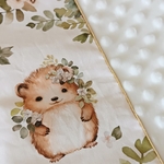 tour de lit bébé lapin vert kaki blanc artisanal