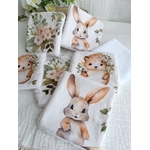 lingettes lavables bambou bébé animaux foret