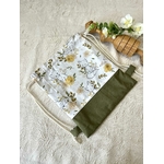 sac pochon enfant renard fleurs doucefantaisie fait main