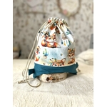 sac pochon enfant personnaliser renard doucefantaisie