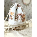 sac pochon enfant personnaliser renard made in france