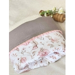 couverture bébé molletonnée câlin poudré lapin rose