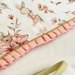 cape de bain bébé fille lapin rose bambou câlin poudréù