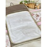 tapis à langer imperméable fille lapin rose câlin poudré