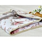 cadeau naissance made in france tapis à langer câlin poudré