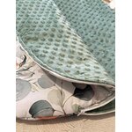 turbulette bébé hiver renard fait main