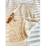 couverture naissance mixte lapin gaze de coton fourrure mouton