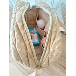 sac à langer gaze de coton matelassé cadeau maternité fait main