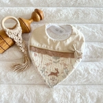 bavoir naissance lapin dentelle Le jardin secret