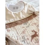 bavoir bébé lapin dentelle naissance éponge bambou Le jardin secret