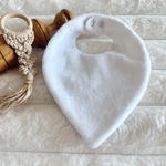 bavoir naissance bambou gaze coton lapin le jardin secret