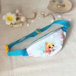 sac banane enfant poisson orange bleu réglable