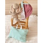 coussin sieste serviette cantine personnaliser doucefantaisie savane baby menthe