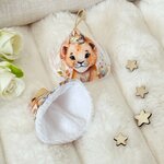 tipi antipipi bébé lion eponge bambou doucefantaisie cadeau naissance