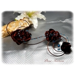 Bouquet cascade chocolat turquoise