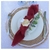 serviette de table terracotta franges tissu