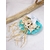porte alliances mariage coquillage turquoise