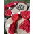 guirlande fanion macramé noel rouge