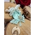 ornement noel macramé bois flotté vert menthe pastel