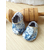 chaussons bébé liberty souples gris bleu