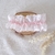 jarretiere mariee romantique rose dentelle de calais fait main
