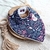 bavoir fille renard rose