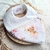 bavoir naissance savane rose doré
